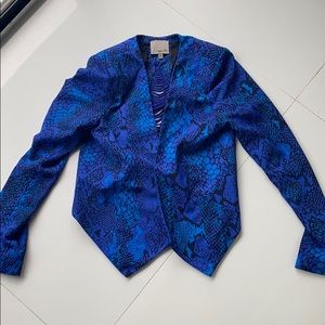Snake print blazer